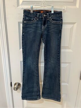 Levi’s Girls Classic Bootcut Jeans Size 8 Adjustable Waist Blue Stretch Denim
